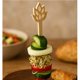 Bambus-Spieß Lotusblüte 12cm (50 Stück)