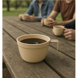 Mehrweger Becher Cup Beige 190ml (1.000 Stück)