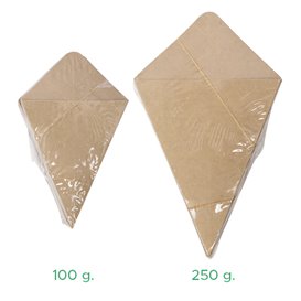 Spitztüten Kraft für Lebensmittel 19,5cm 100g (500 Stück)