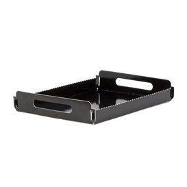 Papptablett Rechteckig Schwarz Griffen 16x23 cm (100 Stück)