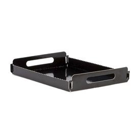 Papptablett Rechteckig Schwarz Griffen 16x23 cm (100 Stück)