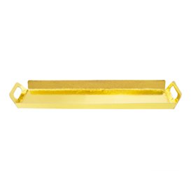 Papptablett Rechteckig Gold Griffen 32x7,5 cm (100 Stück)