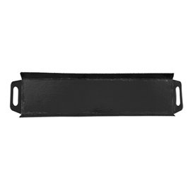 Papptablett Rechteckig Schwarz Griffen 32x7,5 cm (100 Stück)