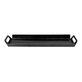Papptablett Rechteckig Schwarz Griffen 32x7,5 cm (100 Stück)