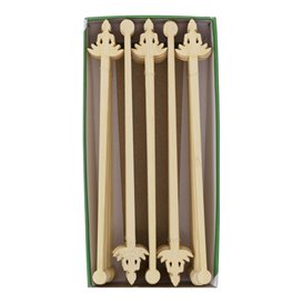 Getränkrührer aus Bambus „Bouddha 1“ 14cm (50 Stück)