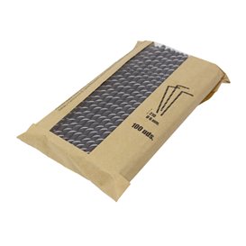 Trinkhalme aus Paper Starr Flexibel Ø6mm 230mm (3.000 Stück)