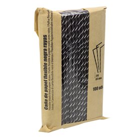 Trinkhalme aus Paper Starr Flexibel Ø6mm 230mm (250 Stück)