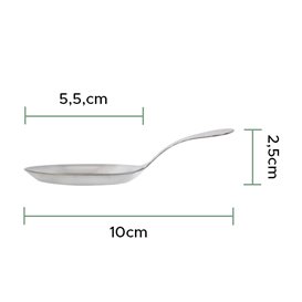 Kleiner Soßenlöffel Silber 10cm (50 Stück)