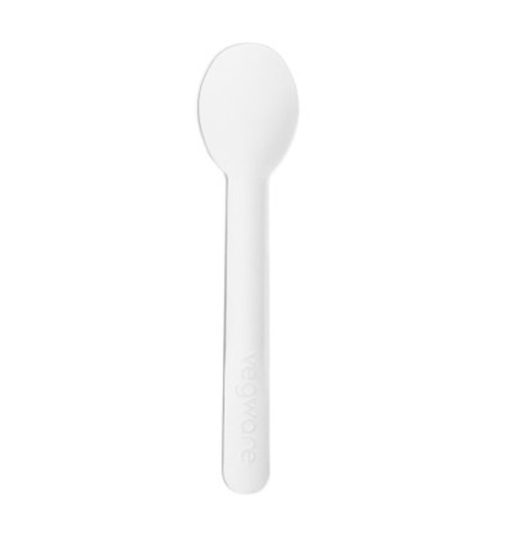 Kleiner Starrer Kartonlöffel Weiß 13cm (50 Stück) Kleiner Starrer Kartonlöffel Weiß 13cm (50 Stück)