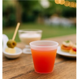 Wiederverwendbares Transparentes PP-Degustationsglas 25ml (100 Stück)
