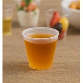 Wiederverwendbares Transparentes PP-Degustationsglas 25ml (100 Stück)