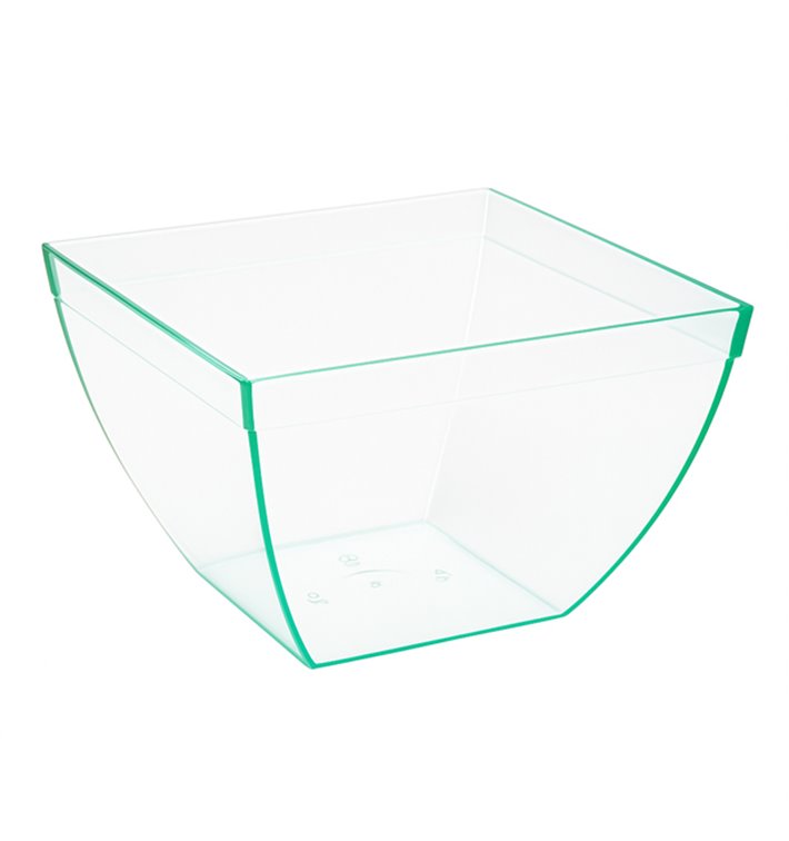 Transparente PS-Verkostungsschale “Water Green” 580ml (100 Stück) Transparente PS-Verkostungsschale “Water Green” 580ml (100 Stück)