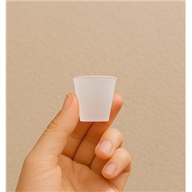 Wiederverwendbares Transparentes PP Schnapsglas 25ml (100 Stück)