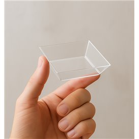 PS Transparenter Birkenholz Teller (200 Stück)