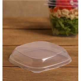 Deckel für Fingerfood-Becher PS Transparent 7,5x7,5cm (100 Stück)