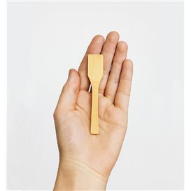 Bambus-Löffel für Eis 9cm (100 Stück)