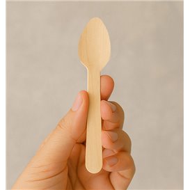 Kaffeelöffel aus Holz Eco 11cm  in einer Schachtel (1.200 Stück)
