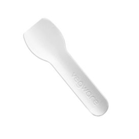 Eislöffel aus Papier Weiss 9cm (50 Stück)