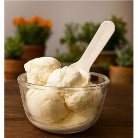Eislöffel aus Papier Weiss 9cm (50 Stück)