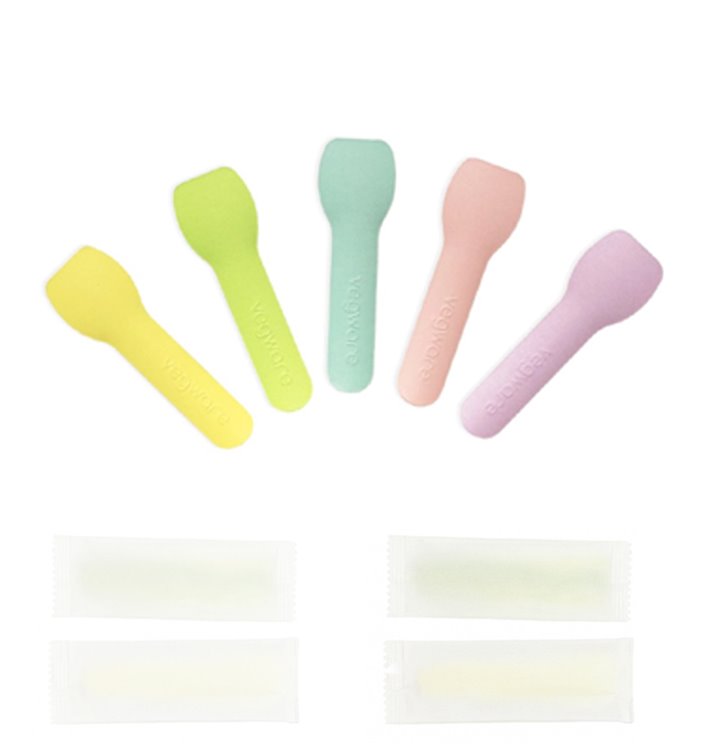 Eislöffel aus Papier Einzeln Verpackt Farbig Sortiert 'Tutti Frutti' 9cm (2.000 Stück) Eislöffel aus Papier Einzeln Verpackt Farbig Sortiert 'Tutti Frutti' 9cm (2.000 Stück)