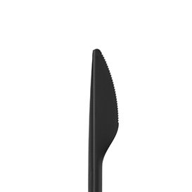 Mehrweg-Messer aus PP Schwarz 17,8cm (50 Stück)