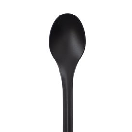 Mehrweg-Kaffeelöffel aus PP Schwarz 12,4cm (1.000 Stück)