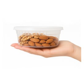 PP-Schalen met Deckel Transparent “Deli Range” 240ml (40 Stück)