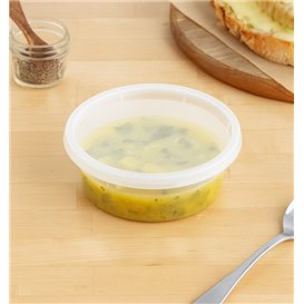 PP-Schalen met Deckel Transparent “Deli Range” 240ml (40 Stück)