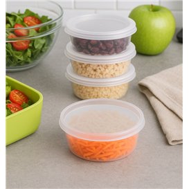 PP-Schalen met Deckel Transparent “Deli Range” 240ml (240 Stück)