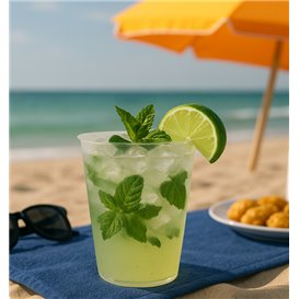 Mojito-Glas Unzerbrechlich und Wiederverwendbar Transparenter PP 480ml (25 Stück)