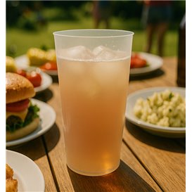 PP-Cocktailbecher Wiederverwendbar Unzerbrechlich Transparenter 470ml (15 Stück)