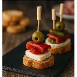 Fingerfood Spieße Zylinder 7cm (100 Stück)