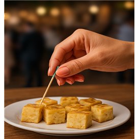 Fingerfood Spieße Türkis Spitze 7cm (300 Stück)