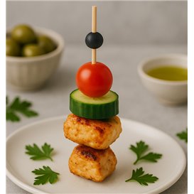 Fingerfood Spießee "Big Ball" Schwarz 12,5cm in Schachtel (100 Stück)