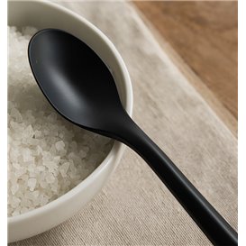 Mehrweg-Kaffeelöffel aus PP Schwarz 12,4cm (1.000 Stück)