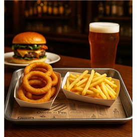 Wachspapier fettdicht für Burger Times Kraft 31x31cm (1.000 Stück)
