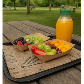 Wachspapier fettdicht für Burger Times Kraft 31x31cm (1.000 Stück)