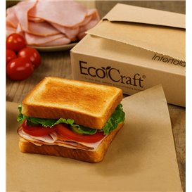 Fettdichtes Papier Kraft in Spender 37,5x27cm (500 Stück)