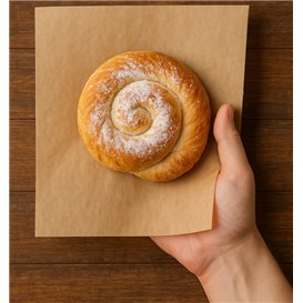 Fettdichtes Papier Kraft in Spender 20,6x27cm (500 Stück)