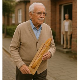 Papiertüten Kraft Fenster 10+4x29cm (125 Stück)