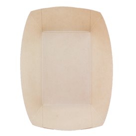 Snackschale aus Bambus-Karton Kraft 800ml 24x16x5,2cm (500 Stück)