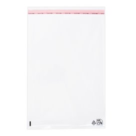 Flachbeutel BOPP mit Falte Klebstoff 25x35cm G160 (1000 Stück)