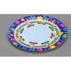 Pappteller Design Clown 23cm (8 Stück)