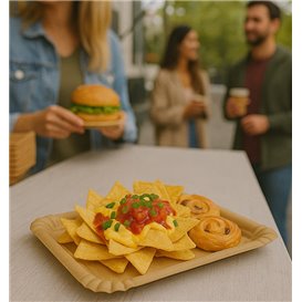 Pappschale rechteckig Kraft 16x22 cm (1400 Stück)