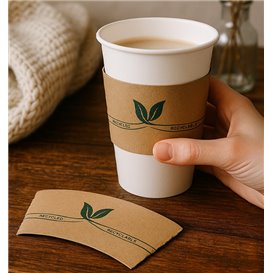 Bechermanschetten aus Pappe 8 Oz (1.000 Stück)