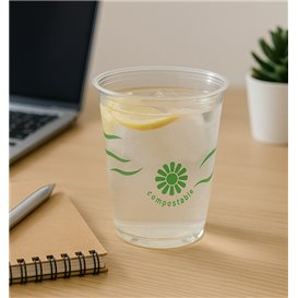 Bio-Becher aus PLA "Green Spirit" Transparent 250ml (1250 Stück)
