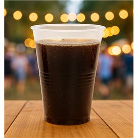 Wiederverwendbare Plastikbecher PP Transparent 1000ml/1L (25 Stück)