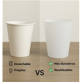 Mehrwegbecher Durable PP mit Ring Durchscheinend 400ml (490 Stück)
