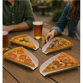 Pappteller für ein Pizzastück Kraft (100 Stück)