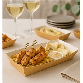 Hot-Dog Schachtel Kraft 17x5,5x3,8cm (25 Stück)